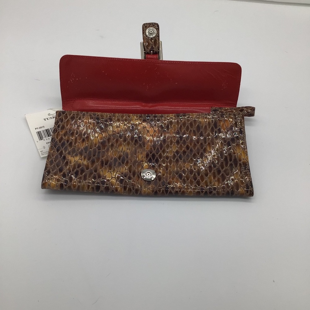 Tusk Python Envelope Wristlet - Picture 2 of 7